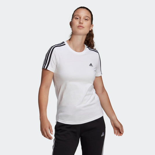 T-SHIRT LOUNGEWEAR ESSENTIALS SLIM 3-STRIPES