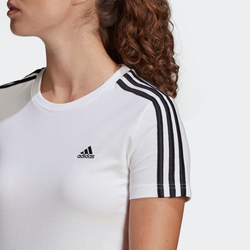 Carica immagine in Galleria Viewer, T-SHIRT LOUNGEWEAR ESSENTIALS SLIM 3-STRIPES
