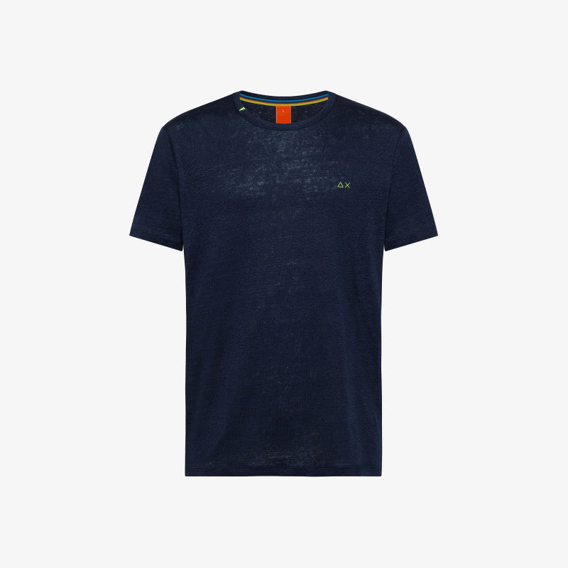 Carica immagine in Galleria Viewer, T-SHIRT LINEN SOLID S/S
