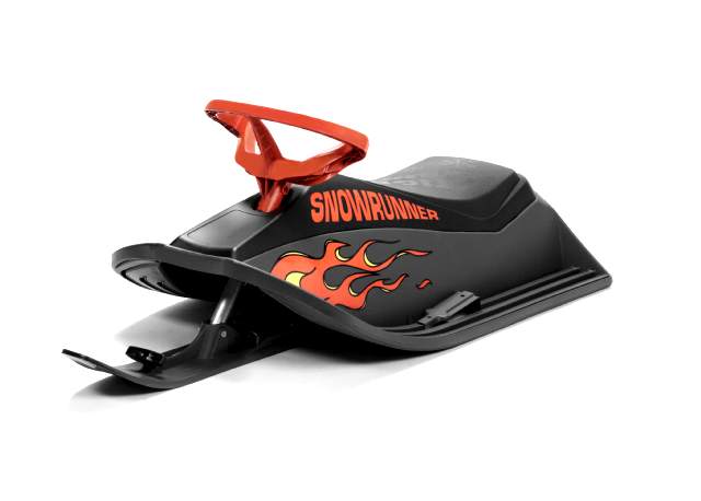 Snowracer Flames Bob Slittino Da Neve Sg-11