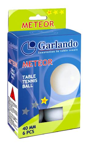 Garlando 6 Palline Ping Pong Meteor