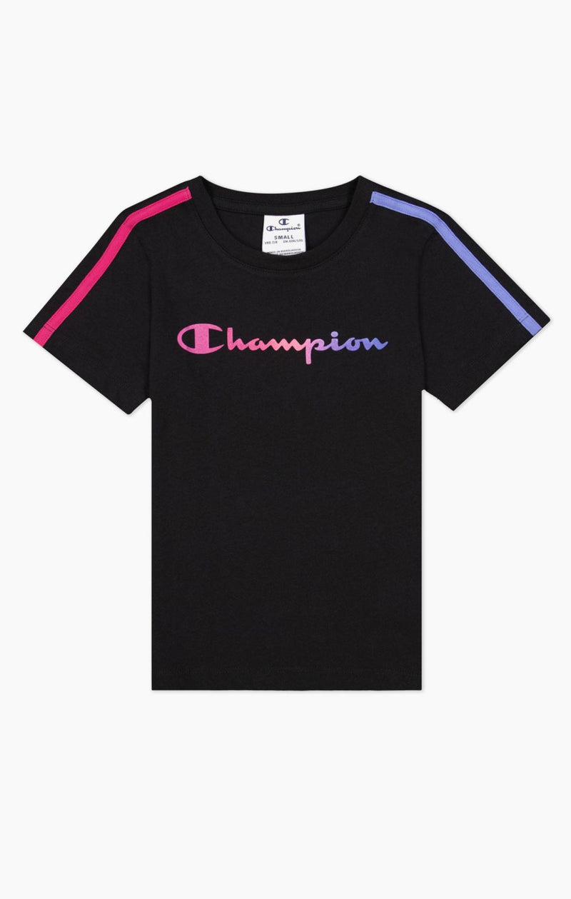 Carica immagine in Galleria Viewer, T-shirt CHAMPION In Cotone Con Logo Champion Colorato - Bambina
