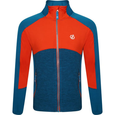 Dare 2b Exception Core Stretch Giacca Bambino - LAK Gulfstream/Rusty Orange/Gulfstream Marl