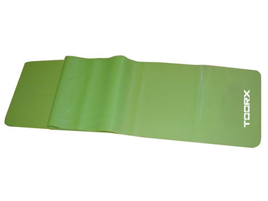 Fascia Elastica Toorx in lattice indicata per aumentare la flessibilità e rafforzare i muscoli.